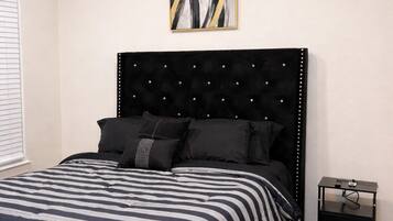 Blackout curtains, iron/ironing board, free WiFi