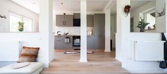 Appartement "Häusle Fritz" avec terrasse privée, animaux admis, jardin commun et Wi-Fi