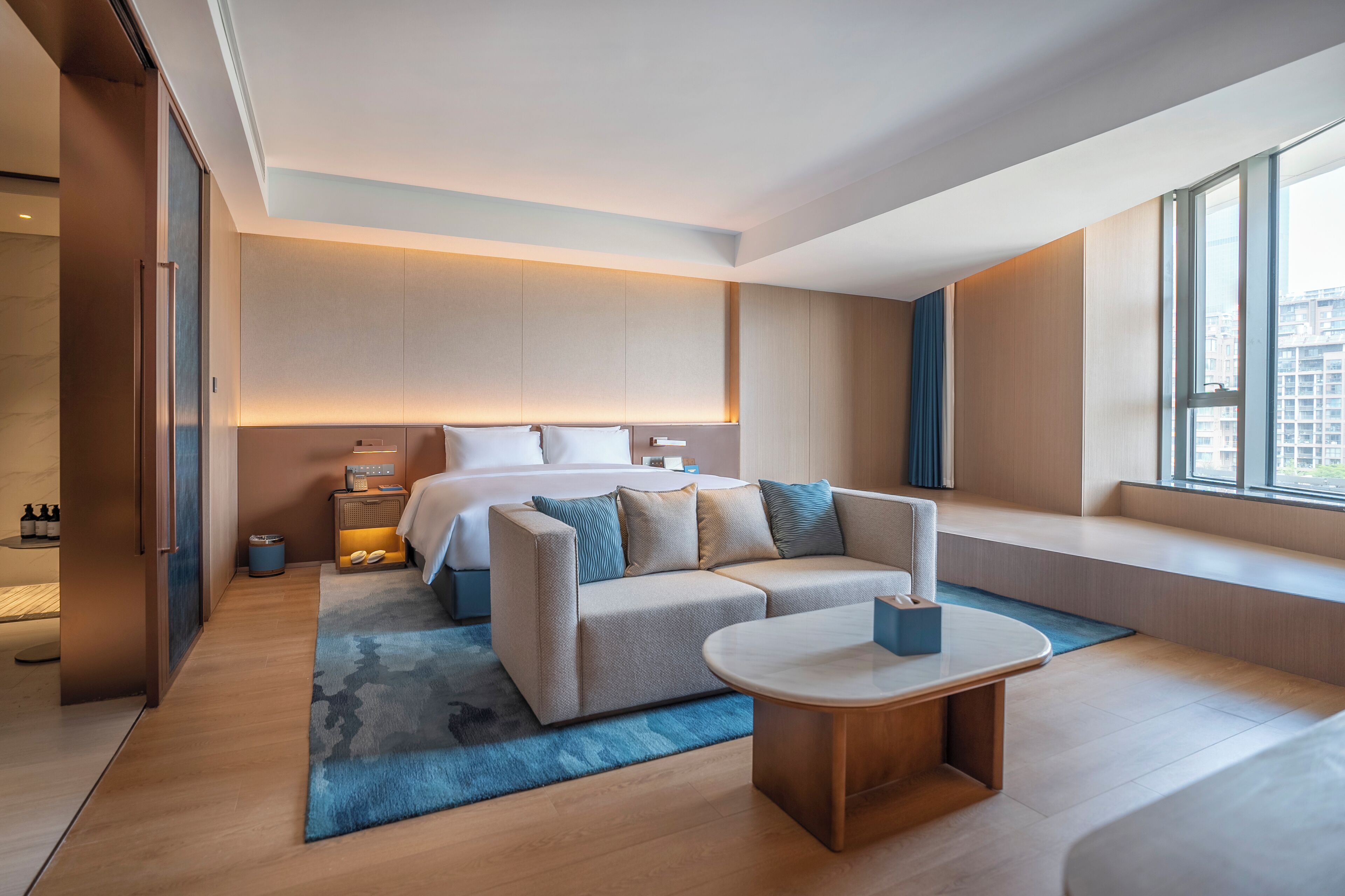 Suíte luxo, 1 cama King | Wi-Fi de cortesia