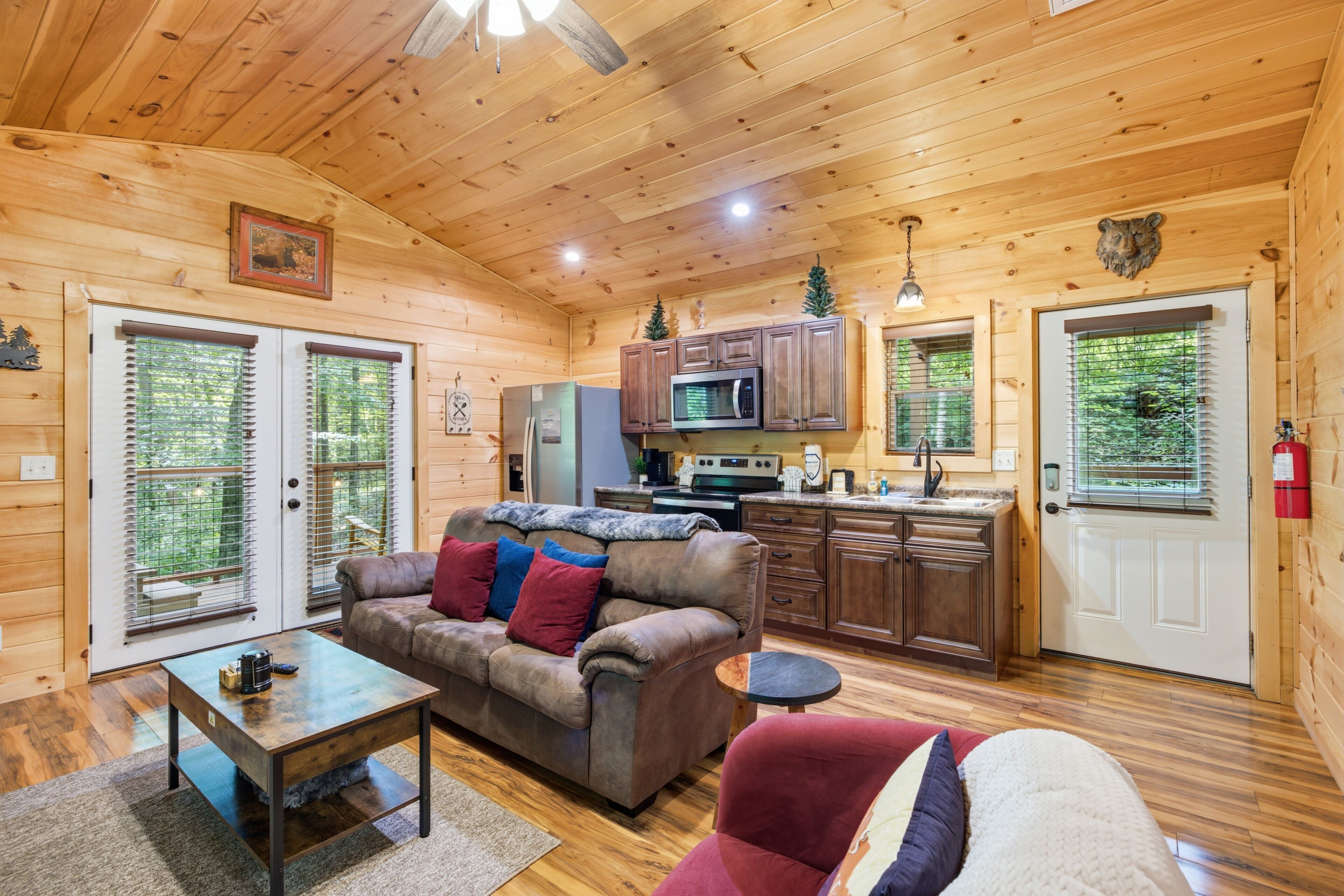 Cabin, 1 Bedroom | Living area | Smart TV