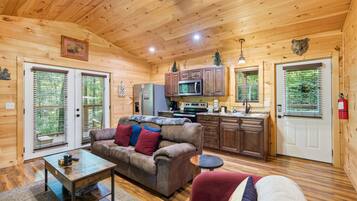 Cabin, 1 Bedroom | Living area | Smart TV
