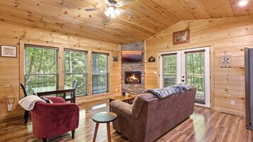 Cabin, 1 Bedroom | Living area | Smart TV