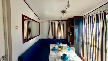 Luxury Chalet, Patio, Garden View | Dining