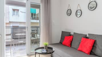 Comfort-Studio, Stadtblick | Wohnbereich