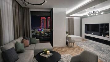 Exclusive Apartment, 2 Bedrooms, Balcony, City View | Interior