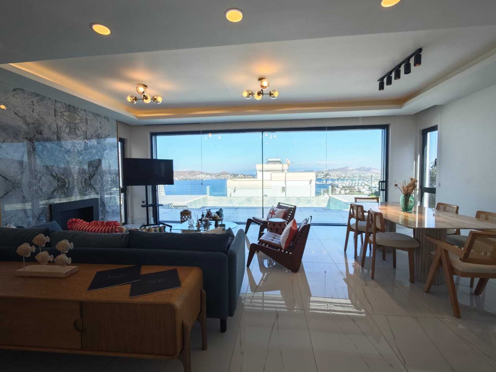 Luksus-villa - 4 soveværelser - privat badeværelse - udsigt til marina | Opholdsområde