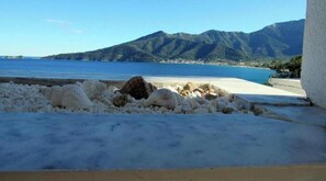 Vista a la playa o el mar