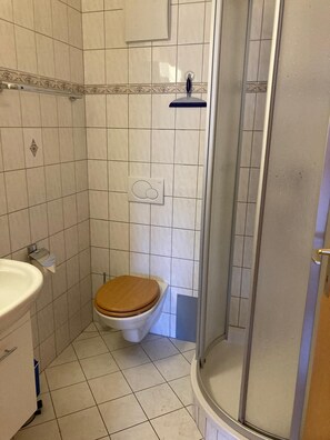 Shower, hair dryer, towels, soap - Spacious central 5-room apartment (Leysin)