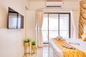 Căn hộ Cao cấp, ban công, quang cảnh thành phố | Truy cập Internet không dây miễn phí 