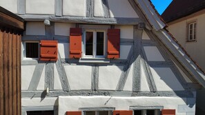 Exterior detail - Historic horse stable in the center of Weißenburg (Weißenburg in Bayern)