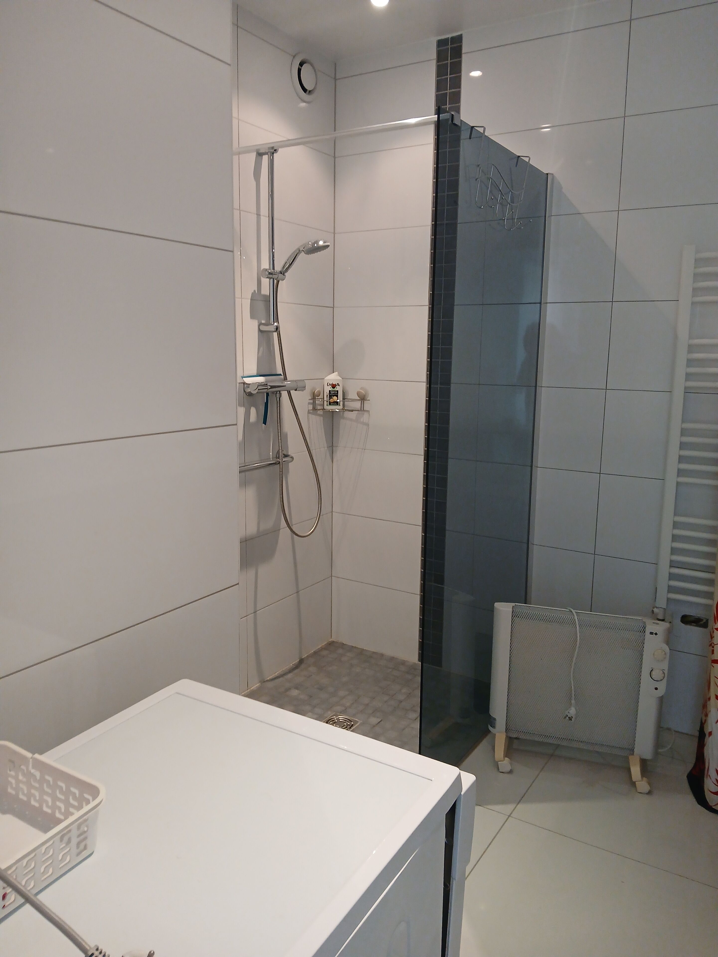 Sèche-cheveux, savon, papier toilette