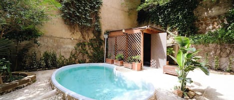 A heated pool