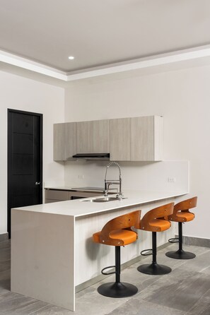 Private kitchen - Modern La Caleta Retreat • Walk to the Beach (Coco)