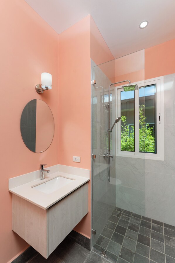 Bathroom - Modern La Caleta Retreat • Walk to the Beach (Coco)
