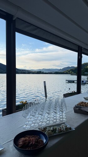 Apartment 'Valsugana D’incanto' mit Seeblick, privater Terrasse und Gemeinschaftsgarten