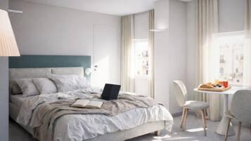 Suite luxueuse, vue sur la ville | Coffre-fort, rideaux d’obscurcissement, accès au Wi-Fi (inclus)