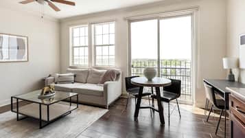 Studio (0 Bedroom) | Living area | 50-inch TV with digital channels