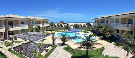 2 outdoor pools, open 8:00 AM to 10:00 PM, pool loungers