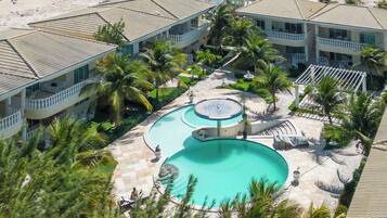 2 outdoor pools, open 8:00 AM to 10:00 PM, sun loungers