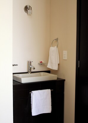 Shower, towels, soap, toilet paper - Hotel La Villa (TEQUILA)