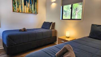 Desk, iron/ironing board, travel cot, free WiFi