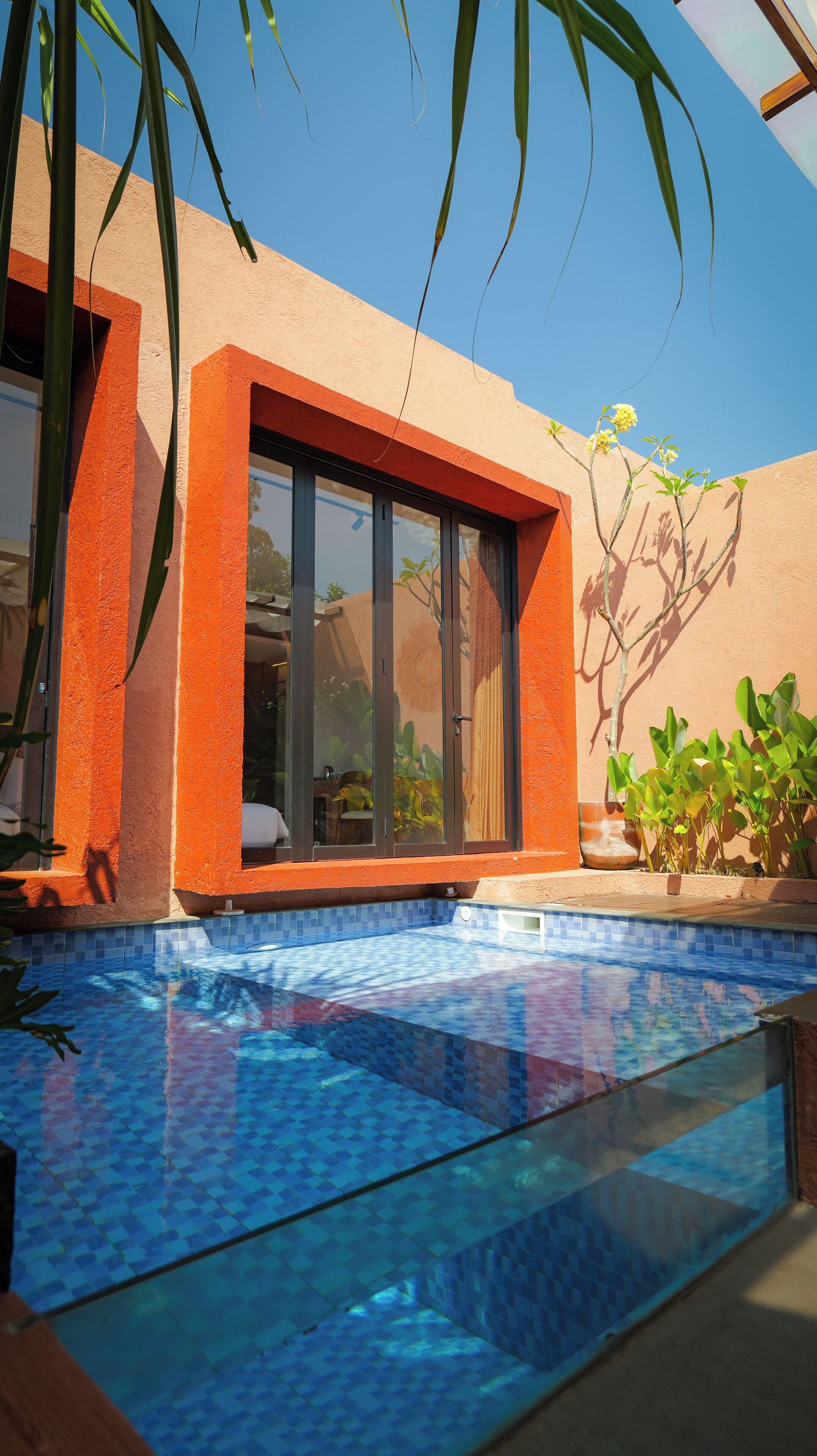 Familienvilla, Poolblick