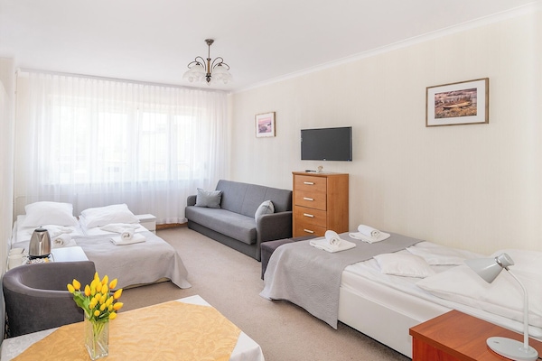 Comfort Quadruple Room, Garden View | Iron/ironing board, WiFi (free)