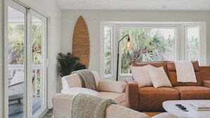 Living area - Sandcastle | Steps to Beach | Pool | Golf Cart (Anna Maria)