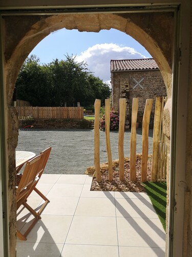 A charming vacation rental with a pool, nestled in the peaceful Vendée countryside.