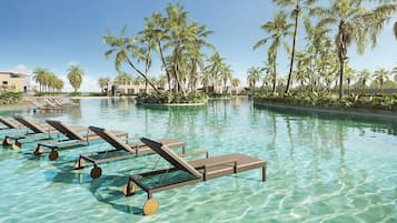 5 indoor pools, 3 outdoor pools