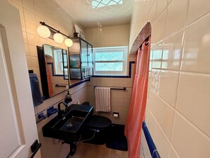 Hair dryer, bidet, towels, soap - Artsy Coastal Cowboy Escape with E-Bikes and Paddle Boards (St. Petersburg)