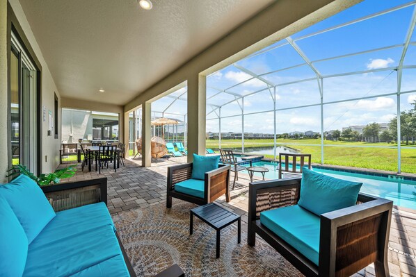 Pool - Beautiful Pool House with Games Room, Themed Kids Bedrooms & Theater (Davenport)