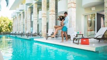 Twin Room, Balcony, Pool View | Pool | 5 outdoor pools