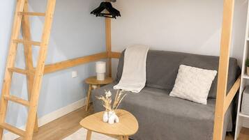 1 bedroom, iron/ironing board, travel crib, free WiFi