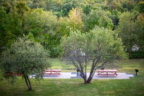 Outdoor dining - Riverfront Queen Room in West Forks, Maine (West Forks)