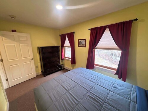 Queen Room in Riverfront Lodge in West Forks