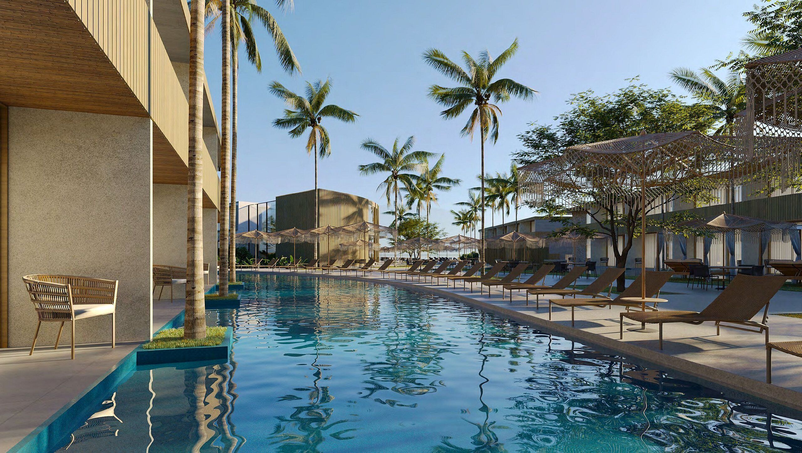 3 piscinas techadas, 3 piscinas al aire libre