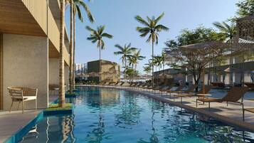3 piscinas internas, 3 piscinas externas