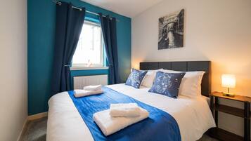 2 bedrooms, WiFi, bed sheets, wheelchair access