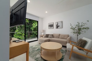 Apartamento, vistas al lago | Zona de estar