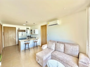 Living area - Kristal lagoon apartment baia cristal (Bolívar)