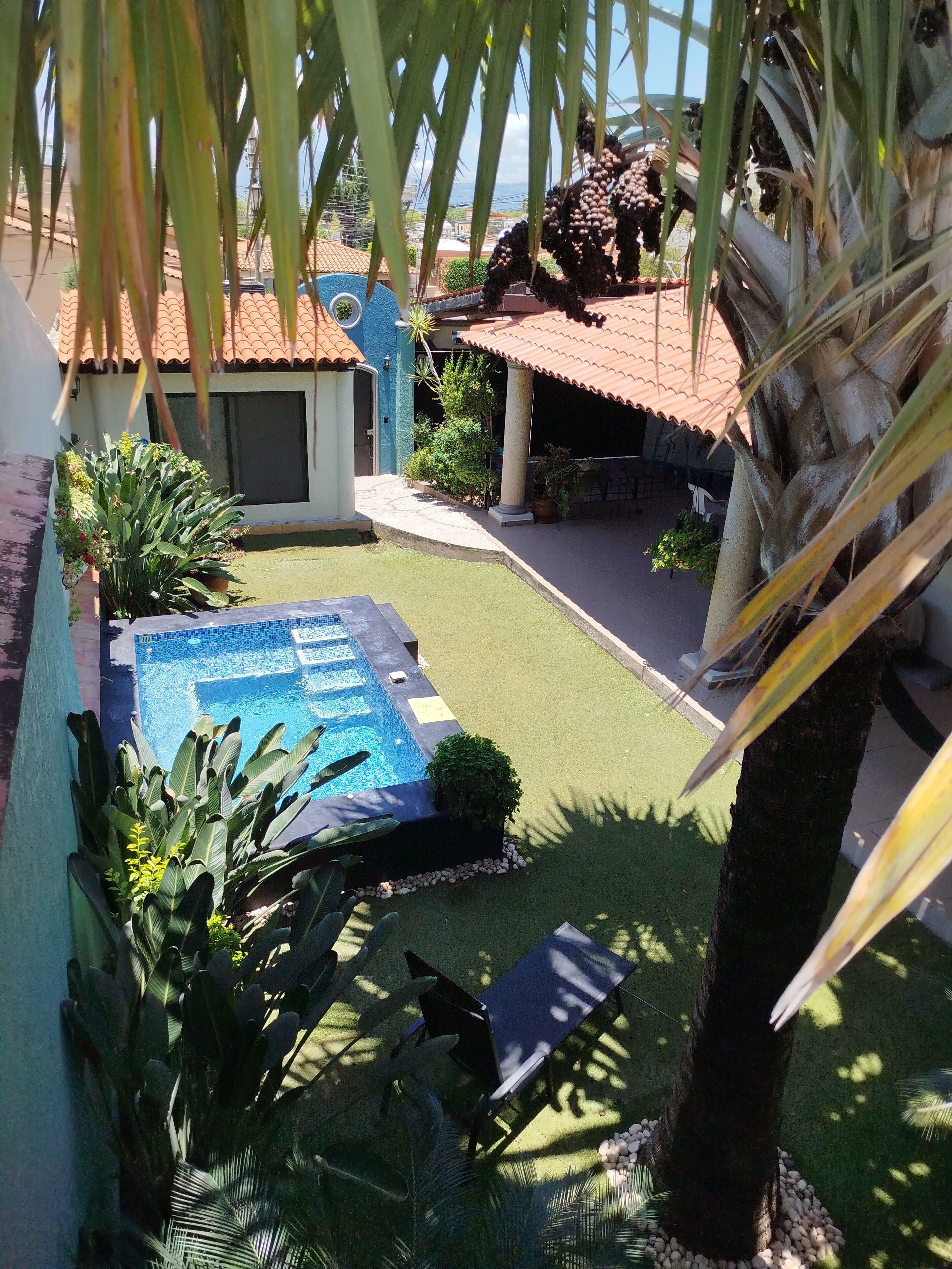 A heated pool