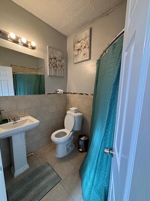 Shower, towels, soap, toilet paper - Cozy Home Minutes from Downtown Jacksonville (Jacksonville)