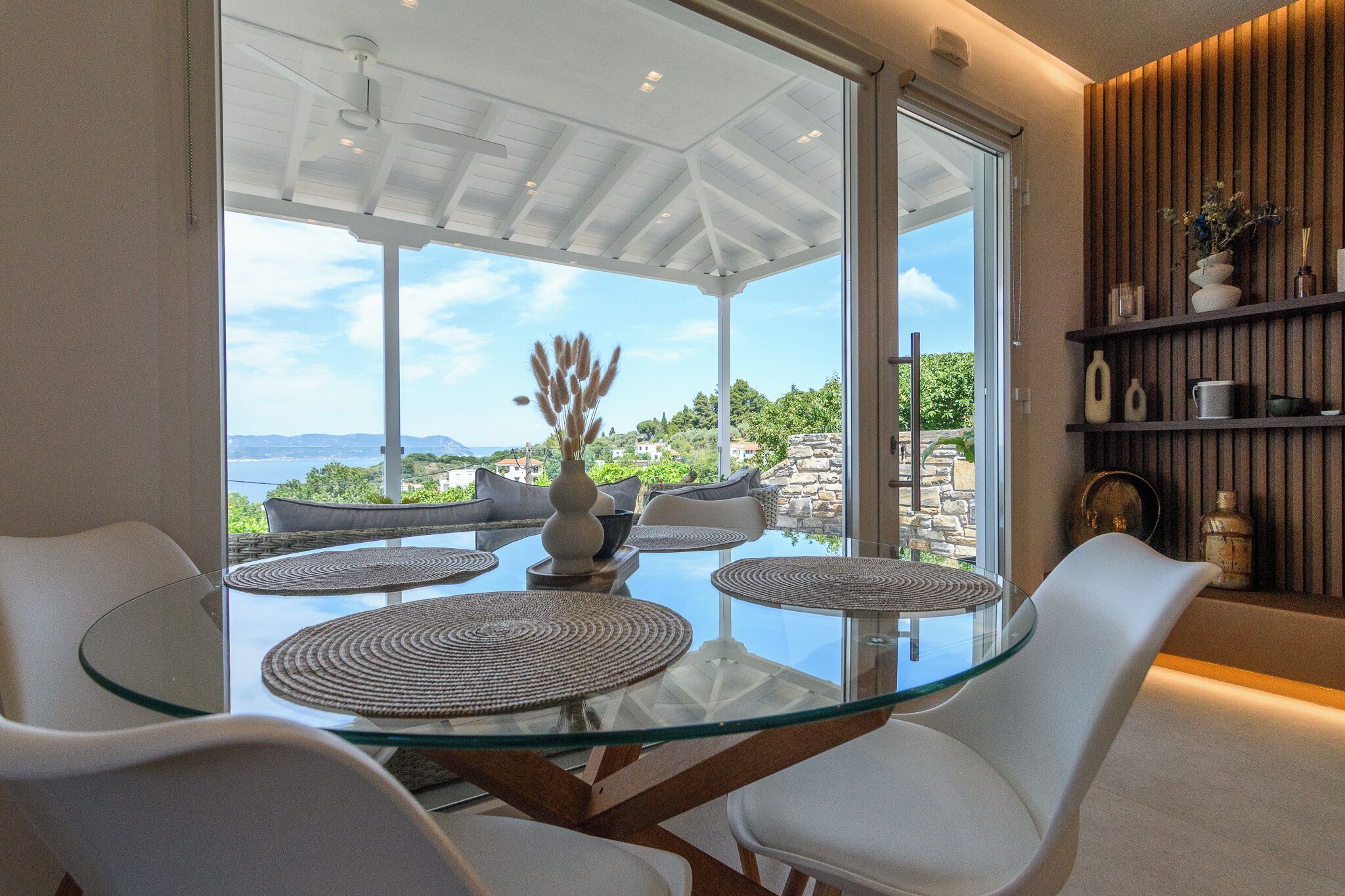 Panoramic Villa, 3 Bedrooms, Sea View | Dining