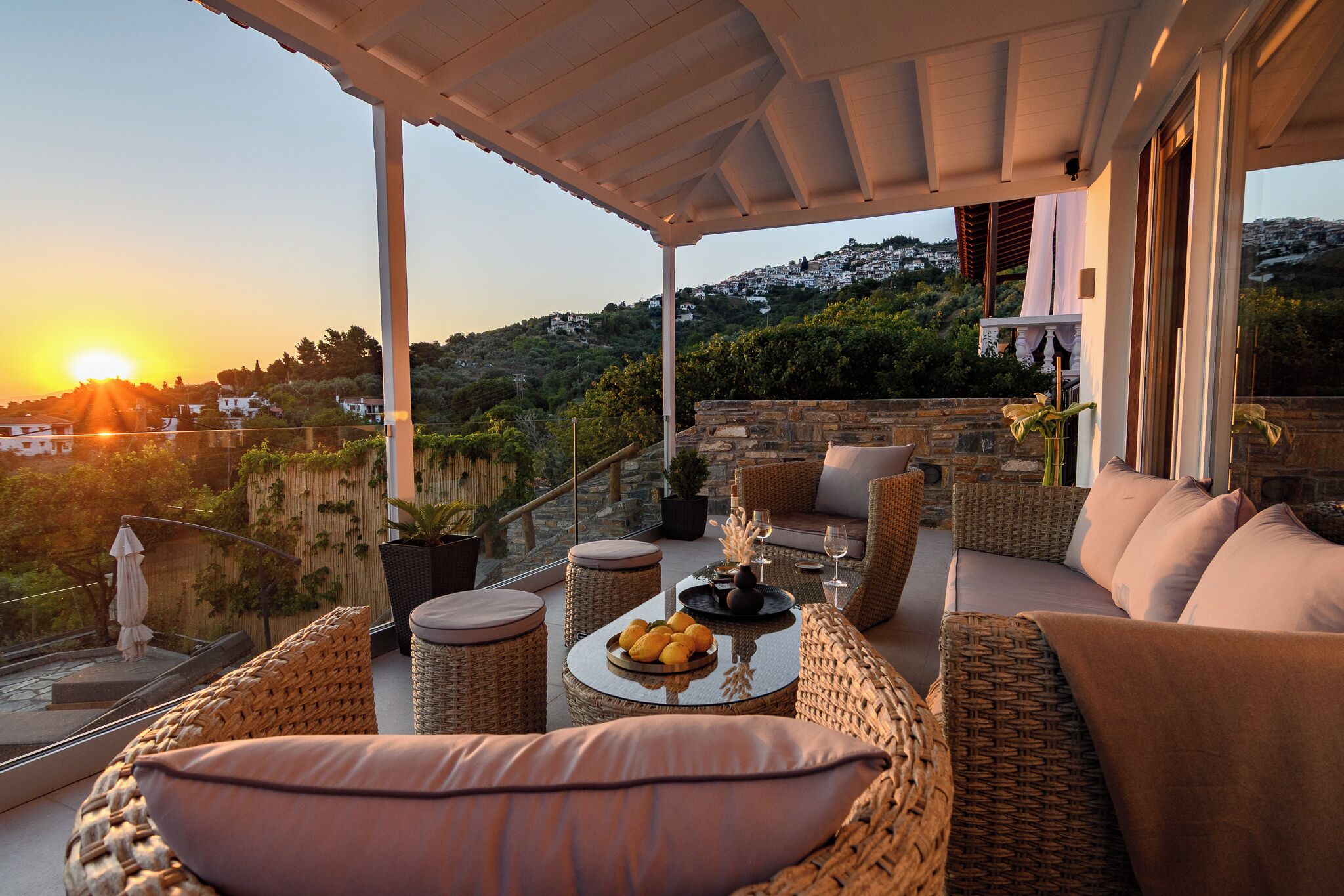 Villa panorámica, 3 habitaciones, vista al mar | Terraza o patio