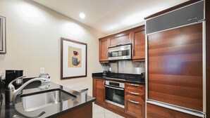 Coffee/tea maker, fridge, microwave, oven - SVS: One Bedroom | Strip View Balcony | MGM Signature (Las Vegas)