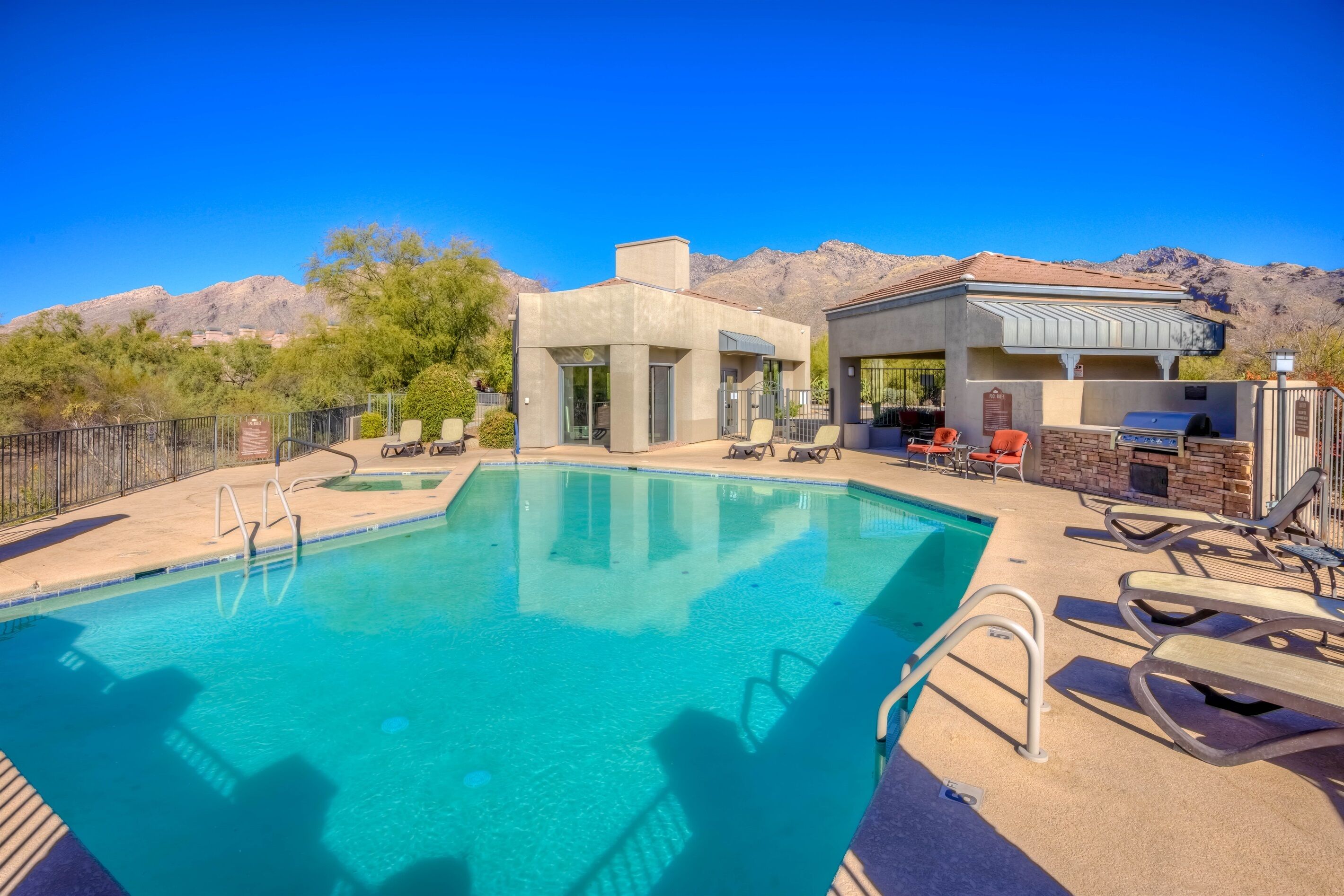 A heated pool