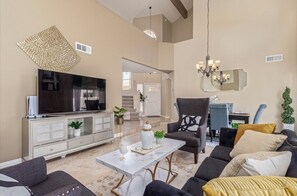 Living area - Luxury Phoenix Oasis • Private Pool • Mountain Views • Fast Wi-Fi (Phoenix)