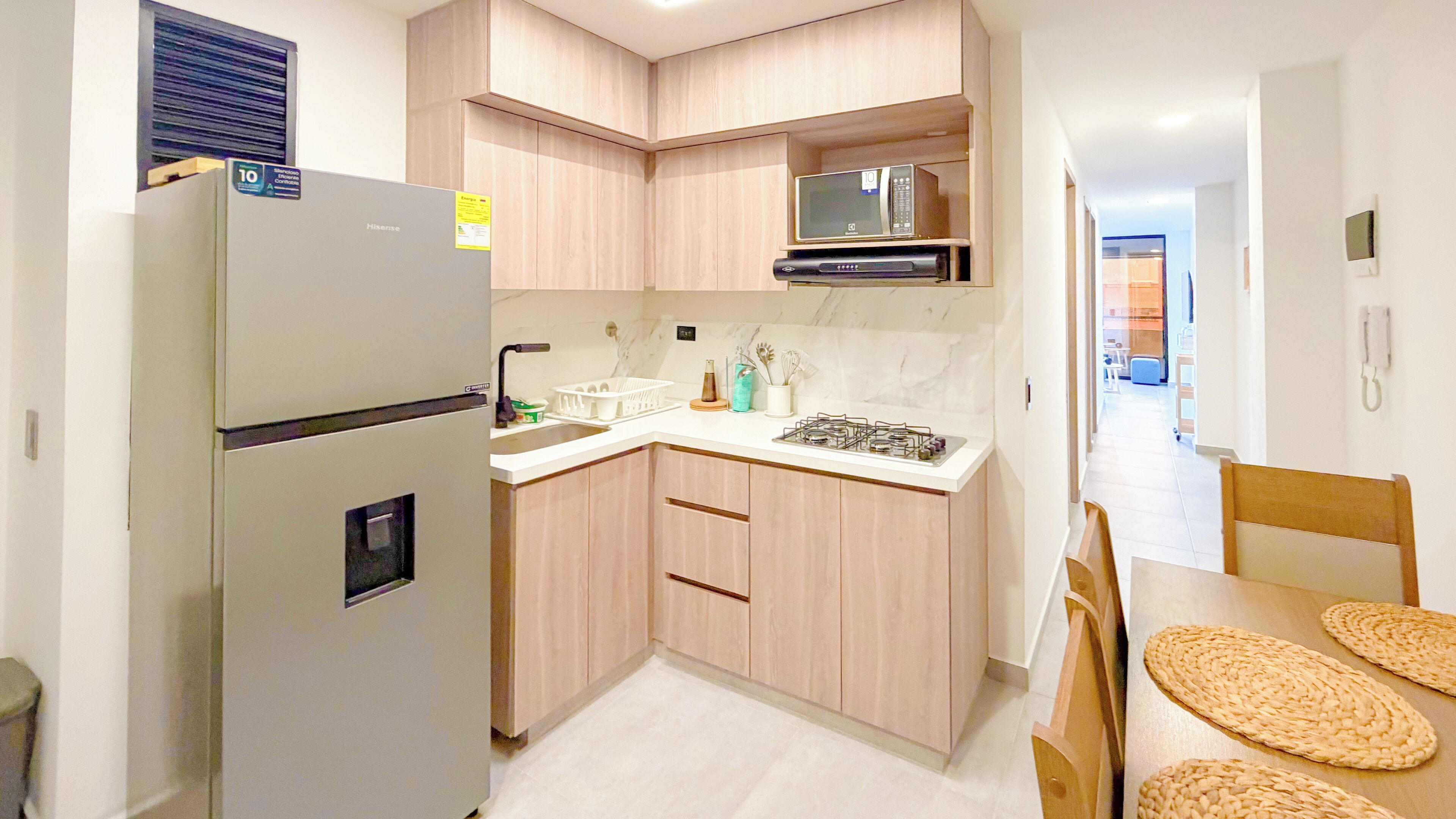 Comfort Apartment, City View | Private kitchen