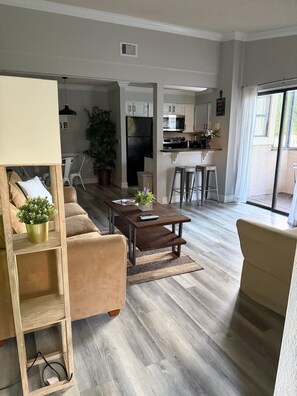 Living area - Enjoyable and cozy 1-bedroom apartment with AC in Winter Park (Winter Park)
